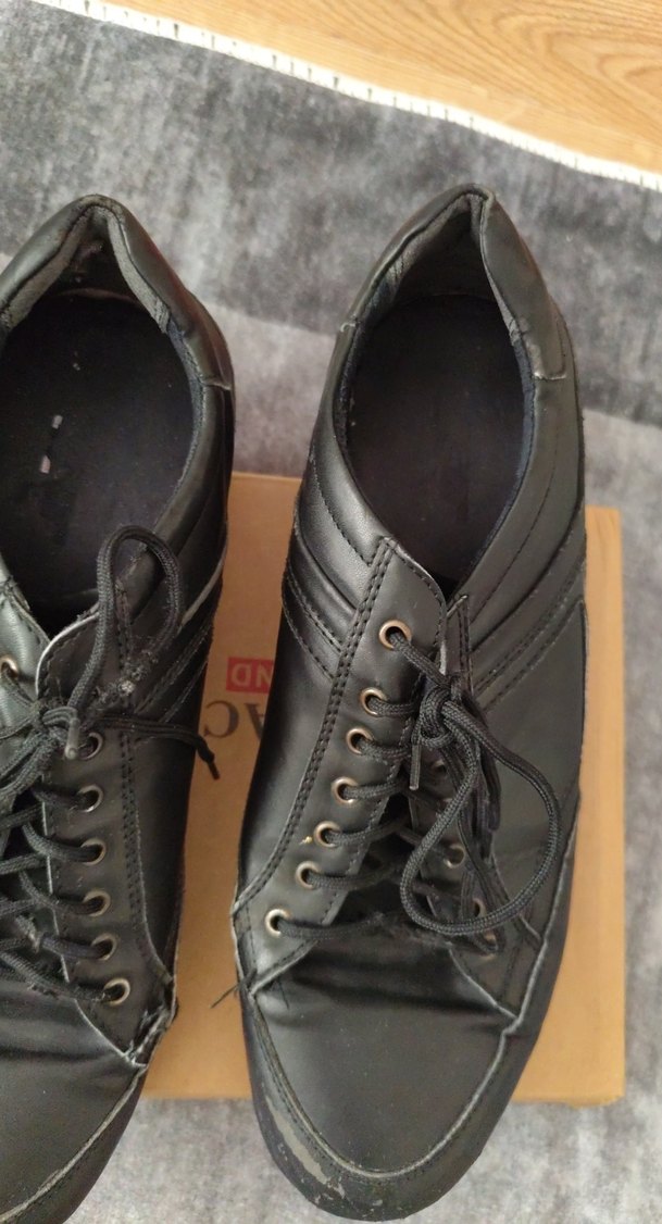 Erkek Siyah Street Style Bağcıklı Ayakkabı - Görsel 4