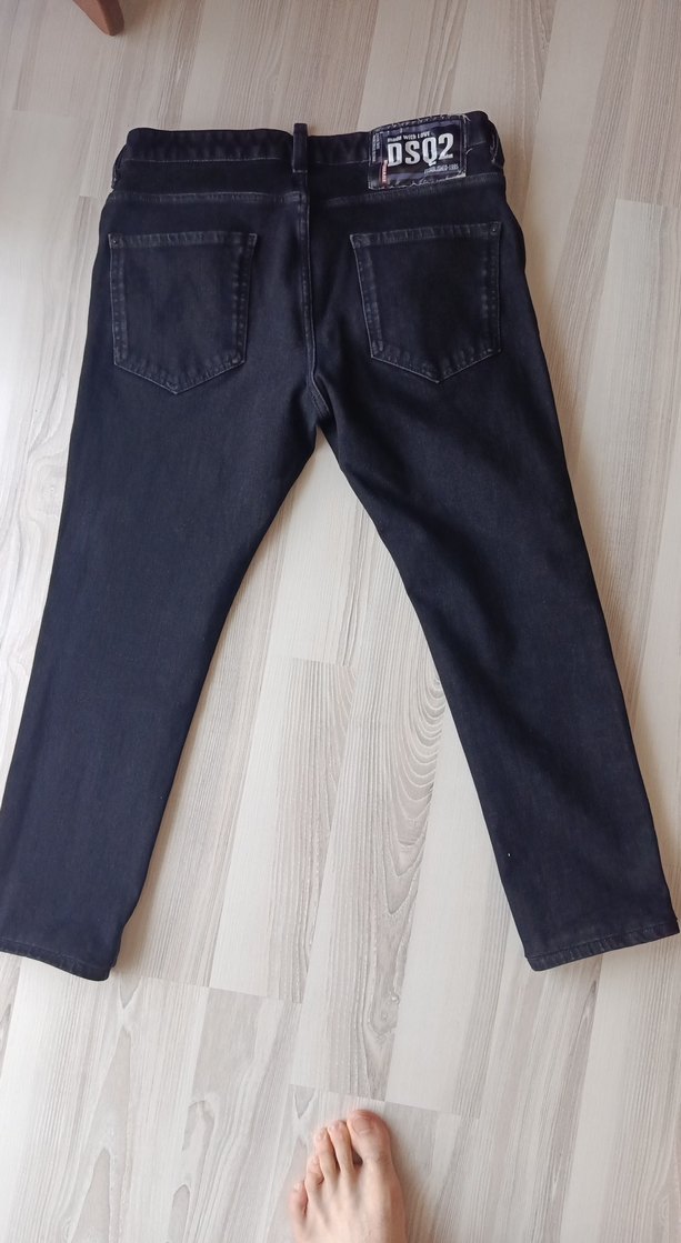 Erkek Siyah Kot Pantolon - Görsel 4