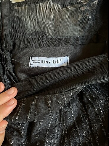 Siyah simli abiye - Görsel 5