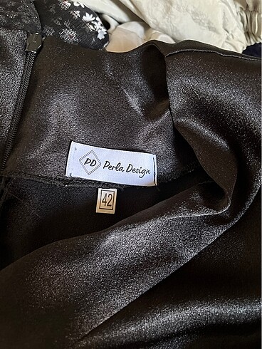 Midi boy saten elbise - Görsel 5