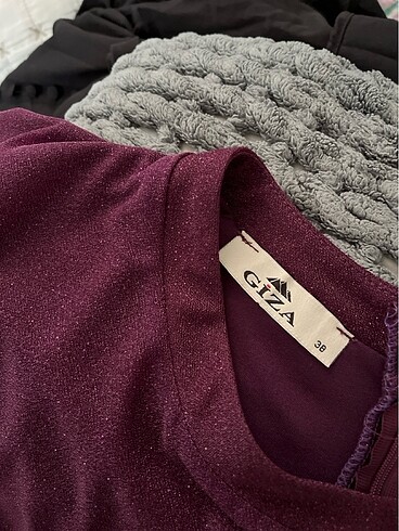 Simli kuşaklı elbise - Görsel 4