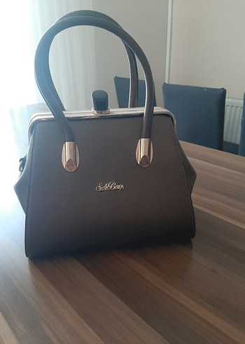 Kahverengi Deri Klasik Kadın Çanta - Görsel 8