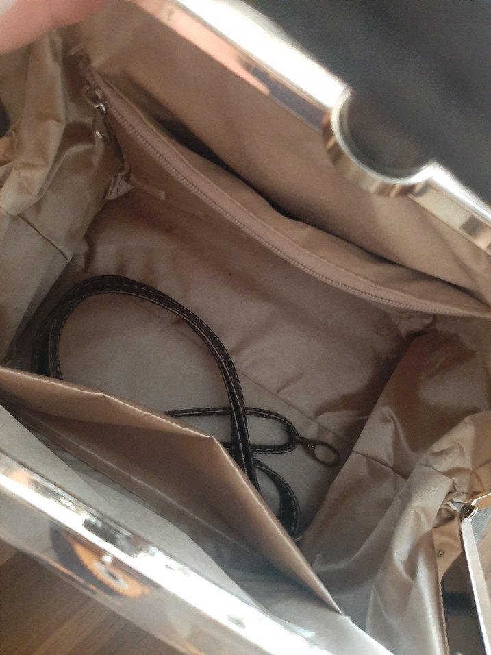 Kahverengi Deri Klasik Kadın Çanta - Görsel 2