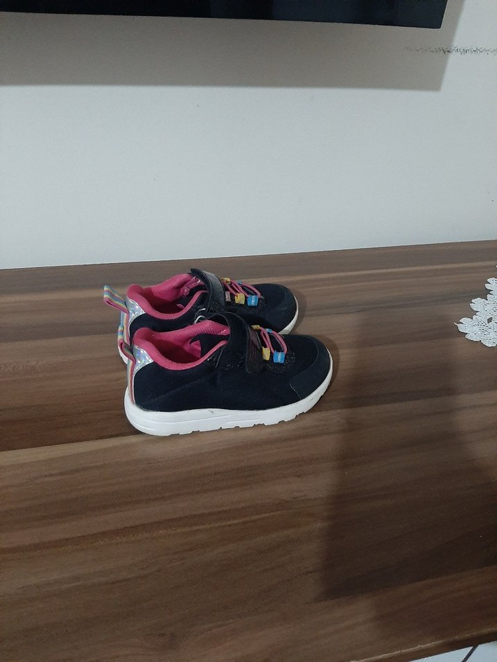 Kız Çocuk Çok Renkli Bağcıklı Spor Ayakkabı - Görsel 3