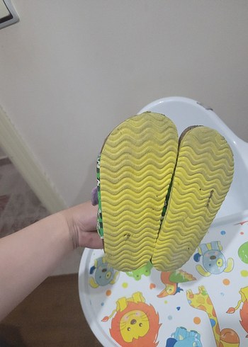 Kız Çocuk Çok Renkli cırt cırtlı sandalet - Görsel 5