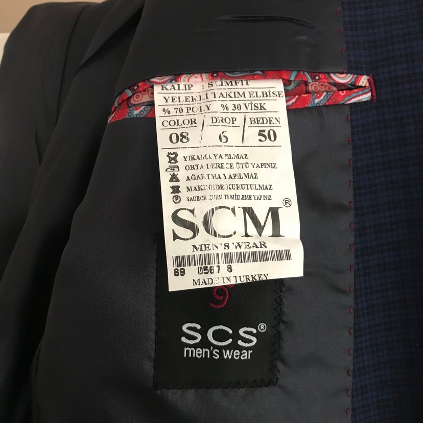 Düğmeli Koyu Mavi Erkek Yelek Takım - Görsel 3