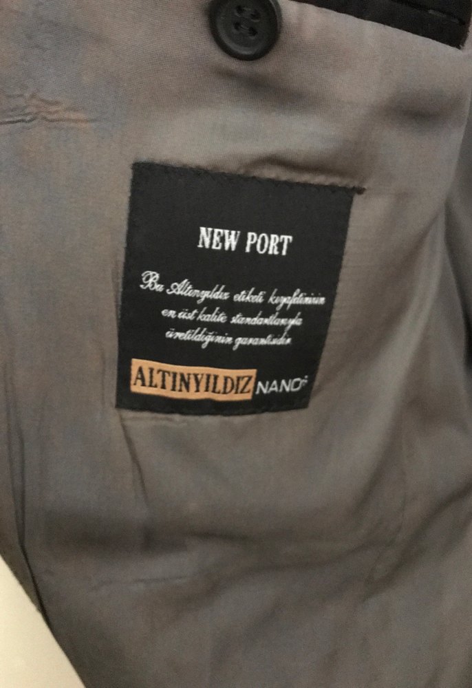 Düğmeli Siyah Erkek Takım Elbise Ceket - Görsel 3