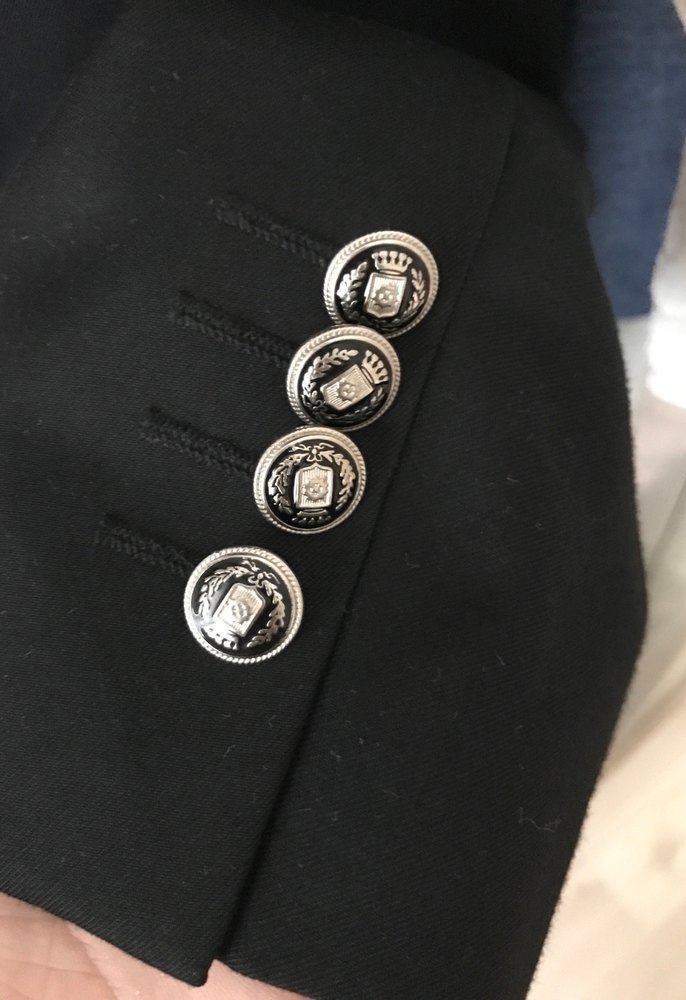 Düğmeli Siyah Erkek Takım Elbise Ceket - Görsel 4