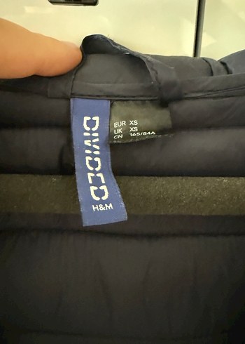 xs Beden mavi Renk Unisex Lacivert Fermuarlı Günlük Mont