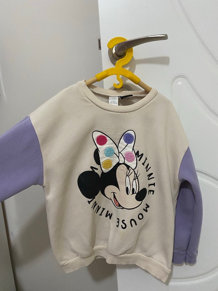 Kız Çocuk Minnie Mouse Baskılı Rahat Eşofman Takımı - Görsel 2