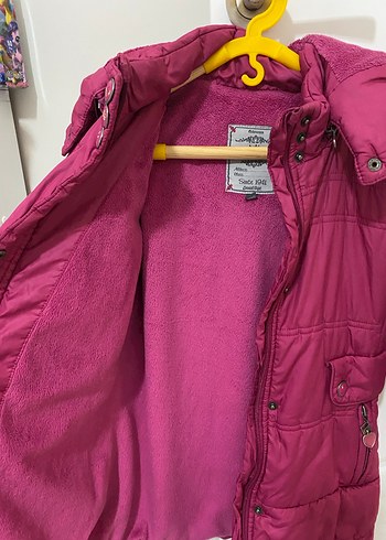 Kız Çocuk Pembe Fermuarlı Mont - Görsel 3