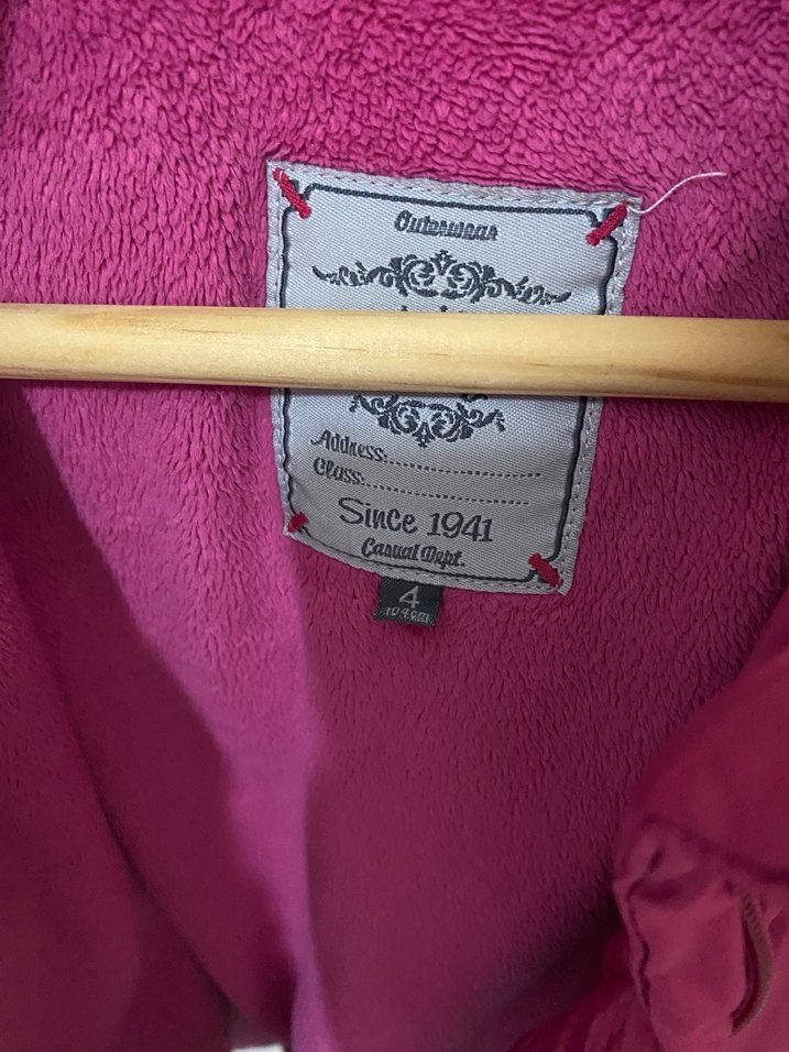 Kız Çocuk Pembe Fermuarlı Mont - Görsel 4