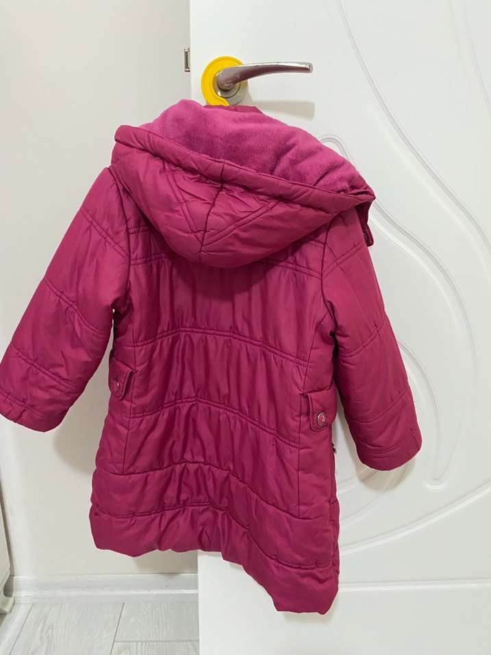 Kız Çocuk Pembe Fermuarlı Mont - Görsel 2