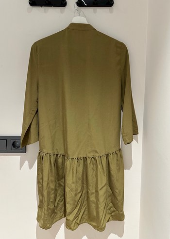 Oversize haki renk elbise - Görsel 3