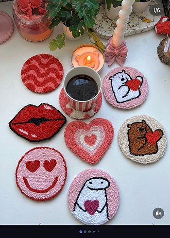 Renkli Mavi Örgü Mouse Pad - Görsel 8