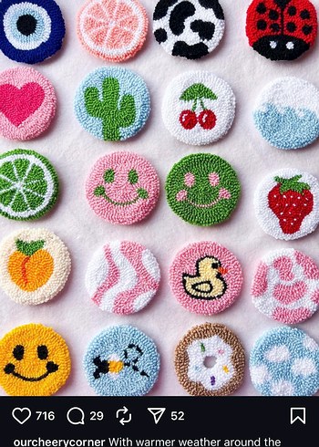 Renkli Mavi Örgü Mouse Pad - Görsel 6