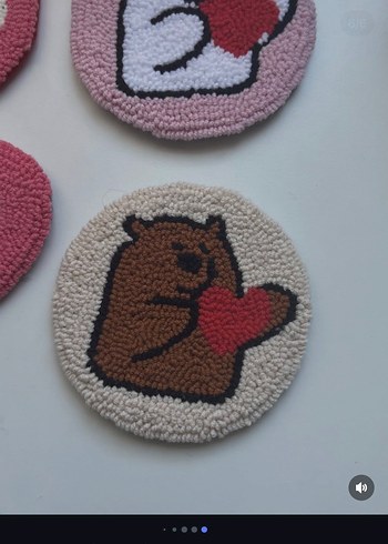 Renkli Mavi Örgü Mouse Pad - Görsel 4