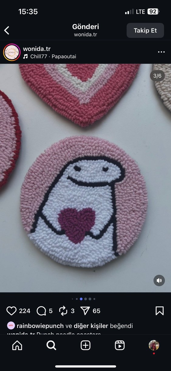 Renkli Mavi Örgü Mouse Pad - Görsel 2