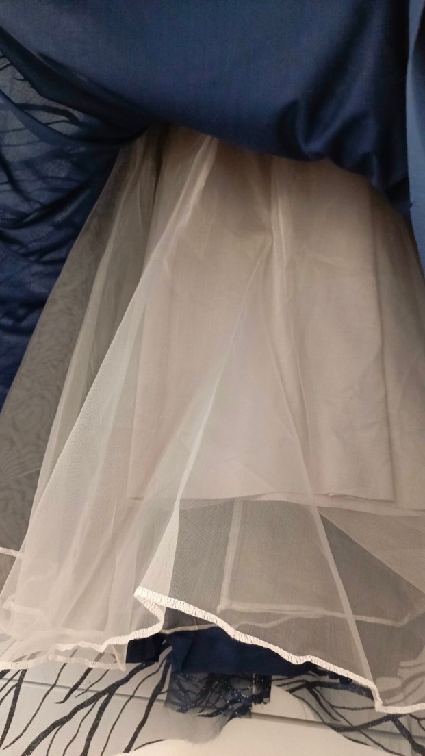 Lacivert Uzun Abiye - Görsel 4