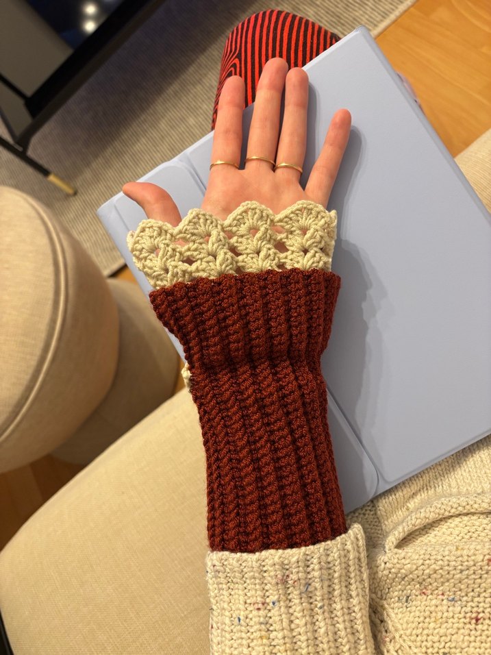 Bohem Örgü Kadın Eldiveni - Görsel 5