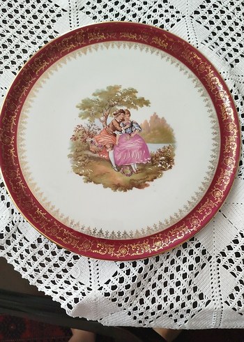 Orijinal Limoges Pasta Tabağı ve Bıçak