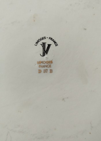 Beden bordo Renk Orijinal Limoges Pasta Tabağı ve Bıçak