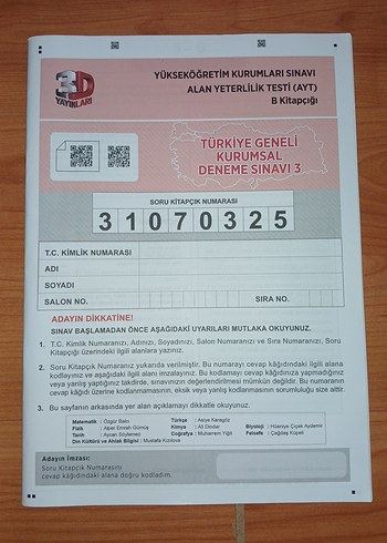 Beden AYT 4'lü Deneme