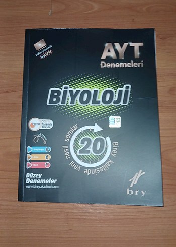 Biyoloji AYT 20 Deneme Sınavı Kitabı