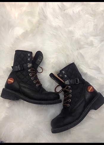 Siyah Deri Harley Davidson bot