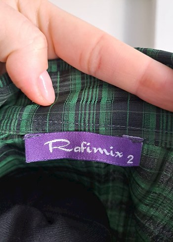 Düğmeli Yeşil Bohem Gömlek - Görsel 3