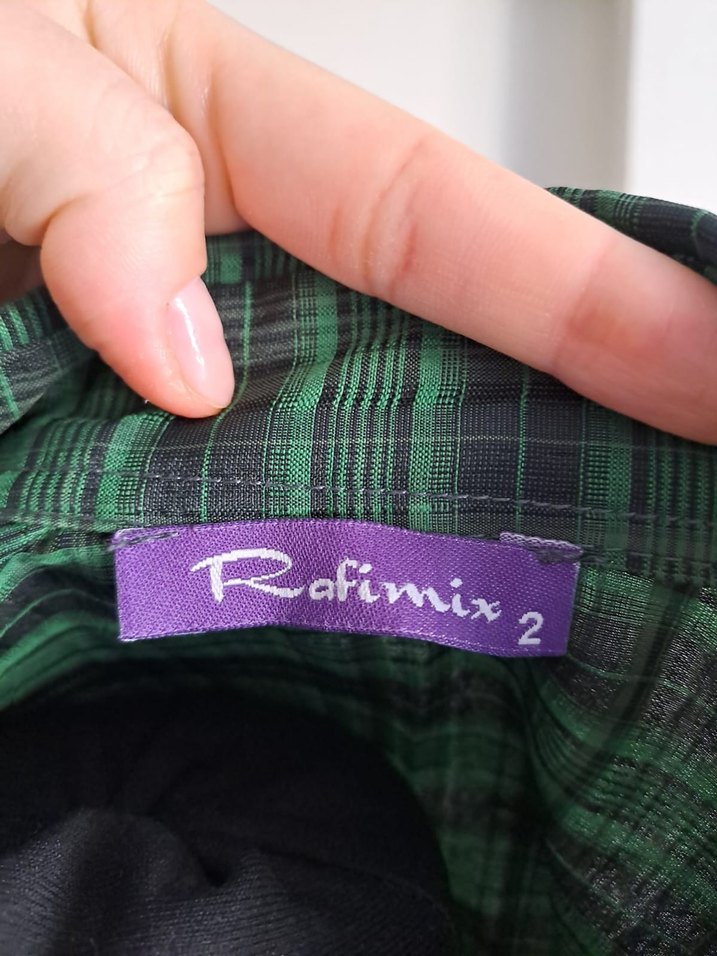 Düğmeli Yeşil Bohem Gömlek - Görsel 3