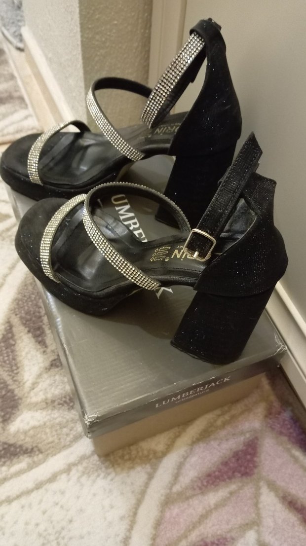 Siyah Platform Topuklu Kadın Ayakkabı - Görsel 2