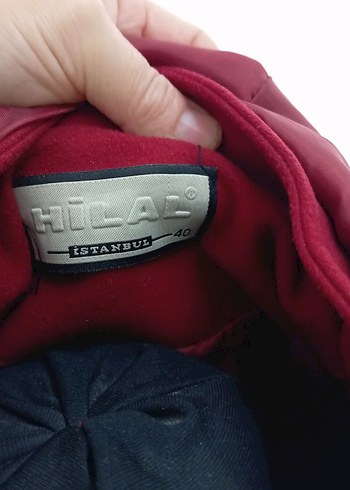 Kürk Detaylı Kırmızı Uzun Kadın Kaban - Görsel 4