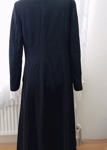 Siyah Uzun Kadın Kaban - Görsel 2