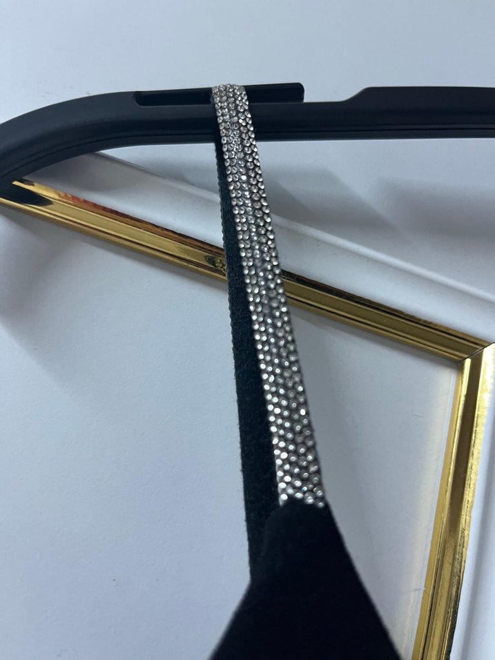 Siyah İnce Askılı Midi Elbise - Görsel 2