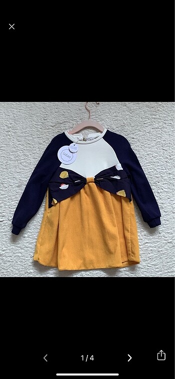 Kiz bebek sıfır etkiketli butik elbisesi