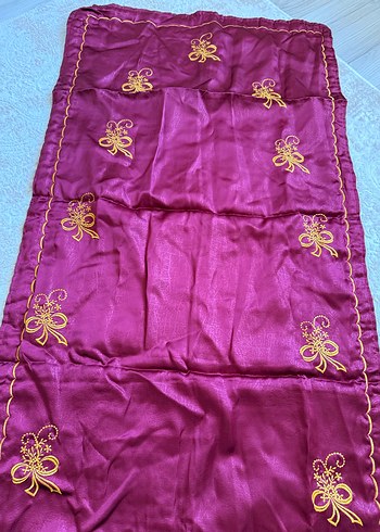 Bordo İşlemeli seccade - Görsel 3