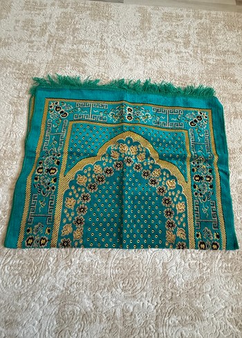 Turkuaz Nakışlı Geleneksel seccade - Görsel 3