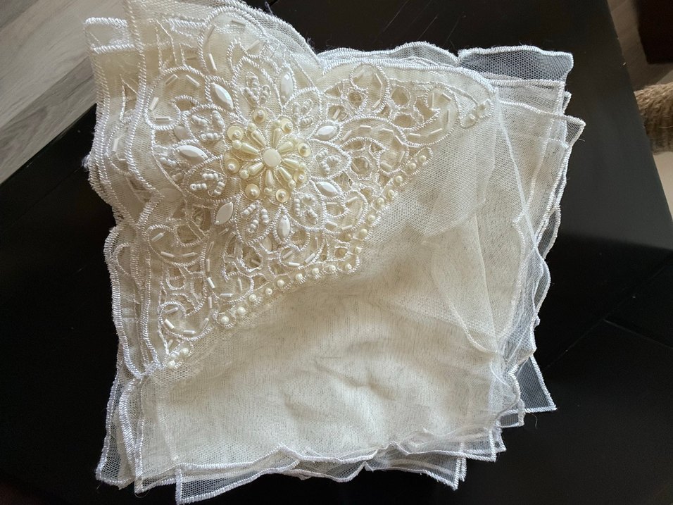 Nakışlı Bohem krem rengi vitrin danteli - Görsel 3