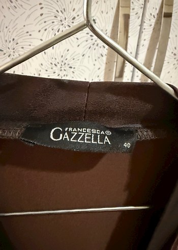 Kahverengi Uzun Kollu Drapeli Kadın giyçık - Görsel 4