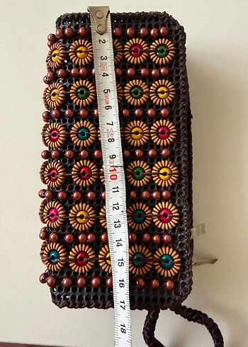 Boncuk İşlemeli Bohem Kadın Cüzdanı - Görsel 4