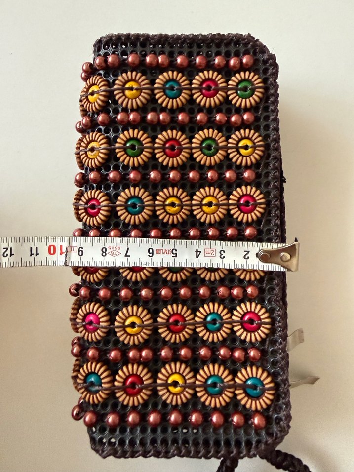 Boncuk İşlemeli Bohem Kadın Cüzdanı - Görsel 5