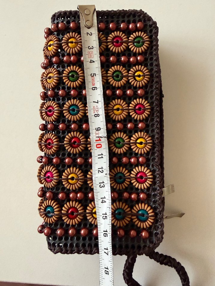 Boncuk İşlemeli Bohem Kadın Cüzdanı - Görsel 4