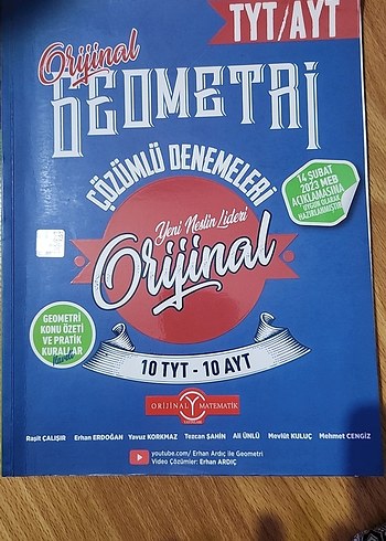 Orijinal Geometri Çözümlü Denemeler TYT/AYT