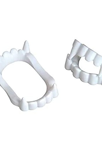 Beden Renk Nostaljik Plastik Vampir Diş (2 Adet)