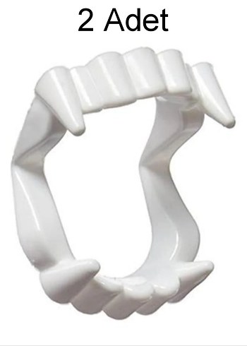 Nostaljik Plastik Vampir Diş (2 Adet)