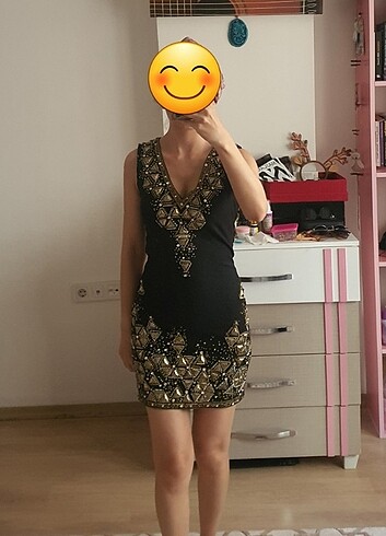 Taşlı abiye elbise