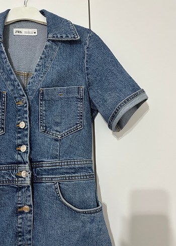 Zara Denim Elbise - Görsel 3