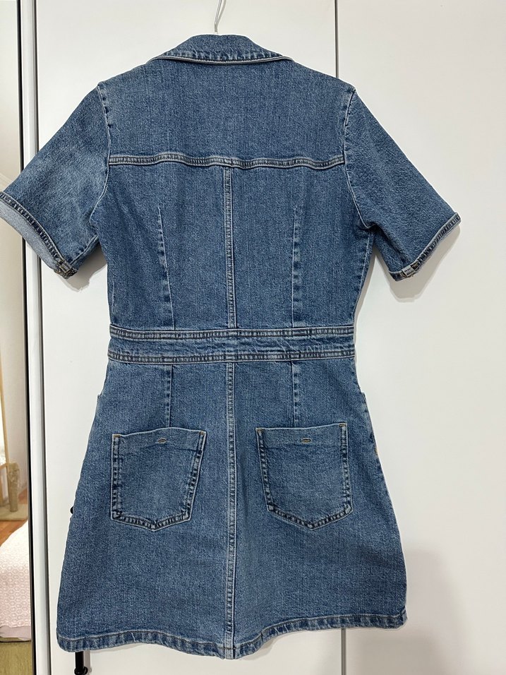 Zara Denim Elbise - Görsel 4