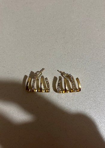 Parlak Mini Altın Küpeler
